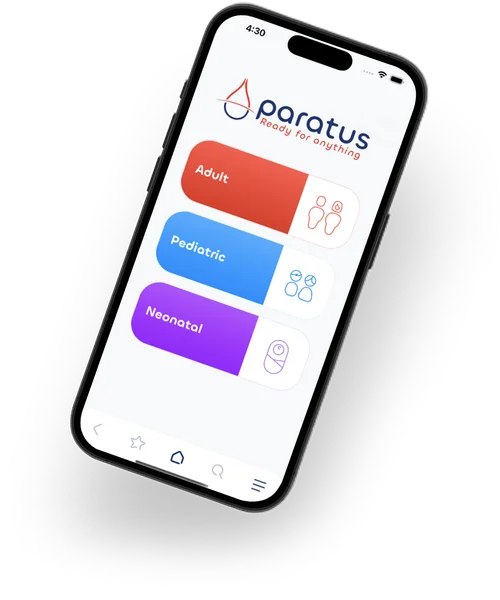 Paratus app on mobile device